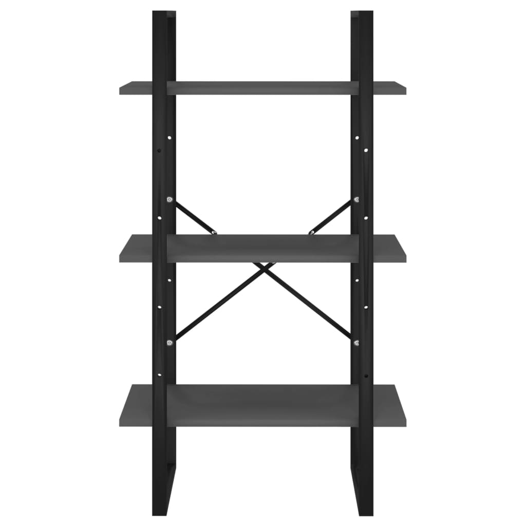 Étagère de rangement gris 60x30x105 cm bois d'ingénierie - XIOS