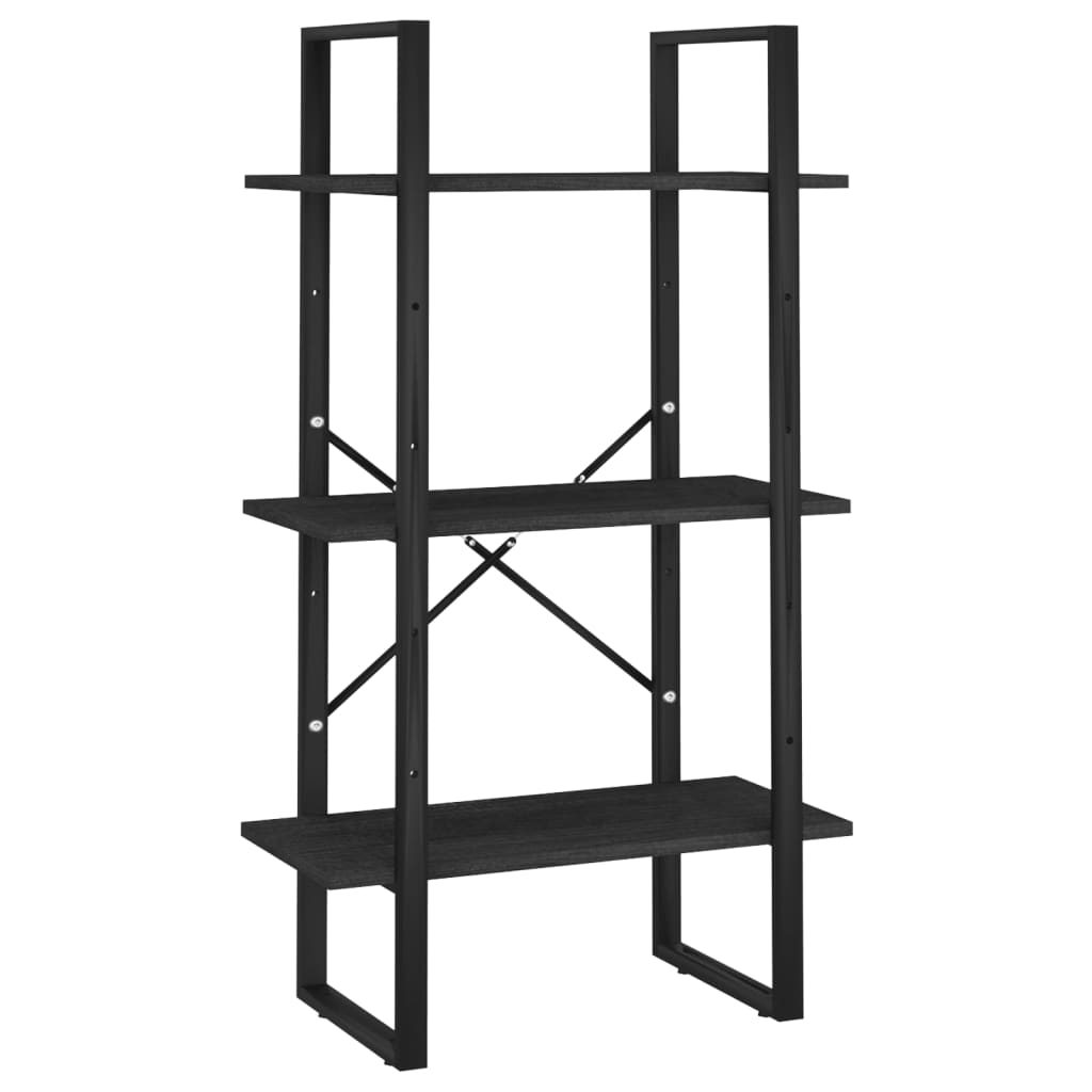 Étagère de rangement Noir 60x30x105 cm Bois de pin massif Bibliothèques vidaXL