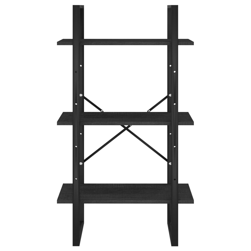 Étagère de rangement Noir 60x30x105 cm Bois de pin massif Bibliothèques vidaXL