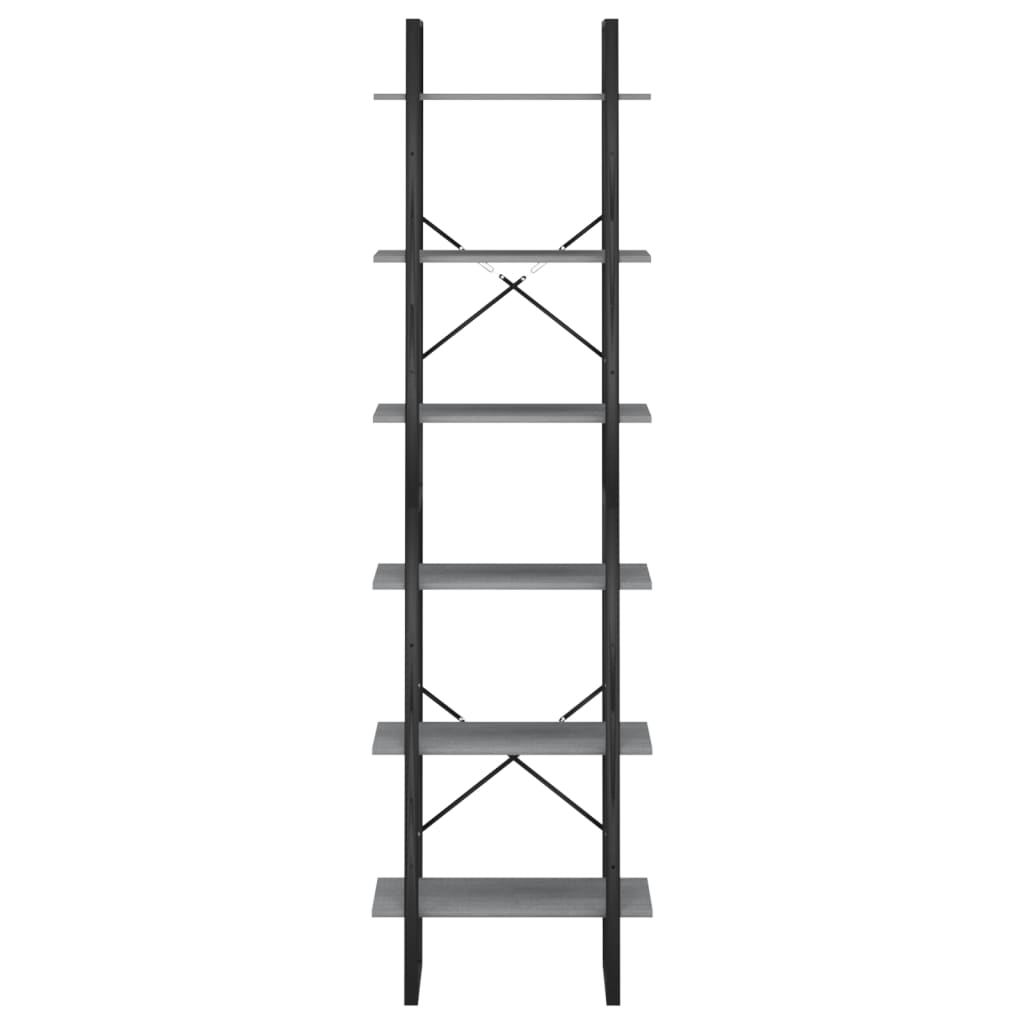 Étagère de rangement Gris 60x30x210 cm Bois de pin massif - XIOS