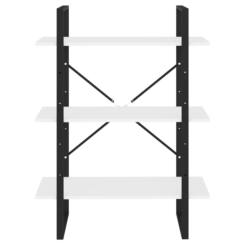 Bibliothèque blanc 80x30x105 cm bois d'ingénierie - XIOS