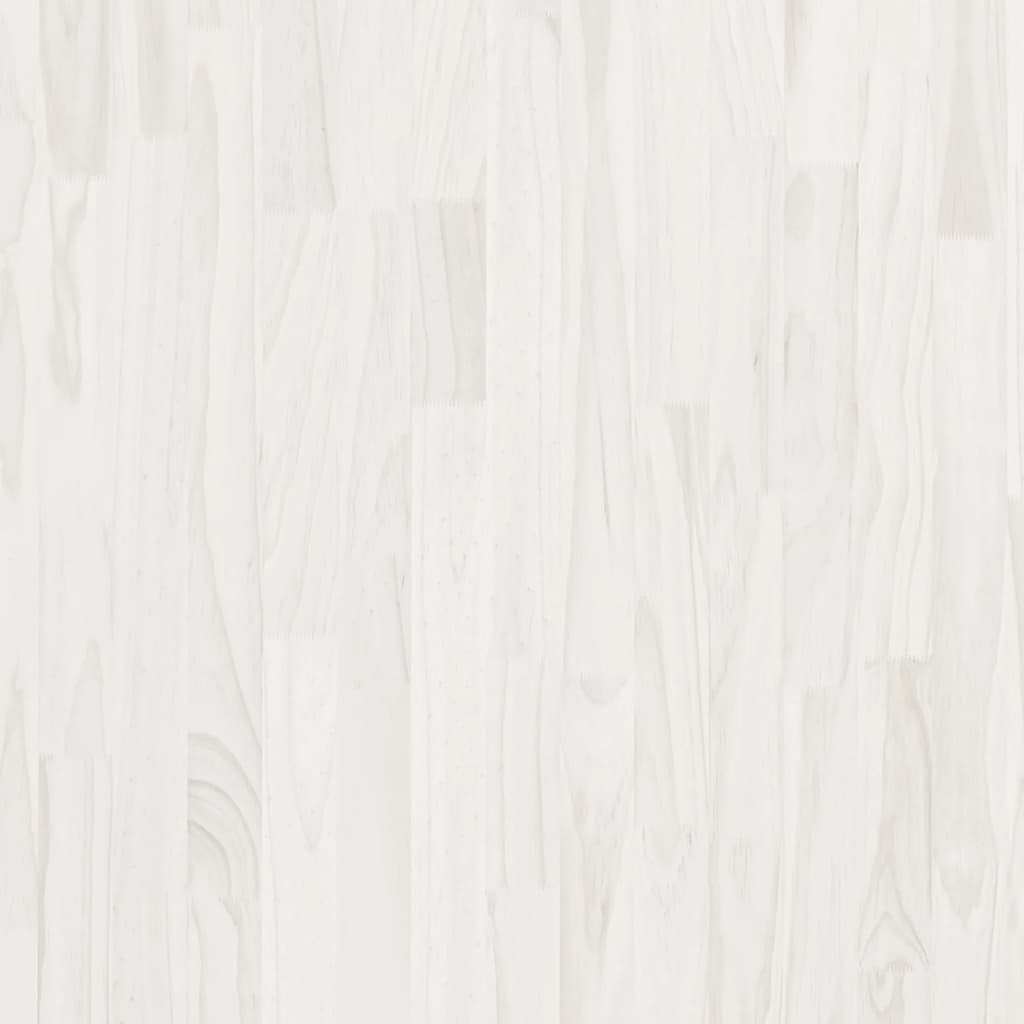 Bibliothèque à 3 niveaux Blanc 80x30x105 cm Bois de pin massif - XIOS