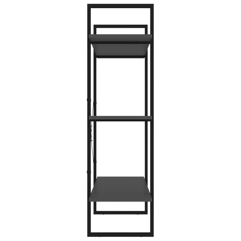 Bibliothèque gris 100x30x105 cm bois d’ingénierie - XIOS