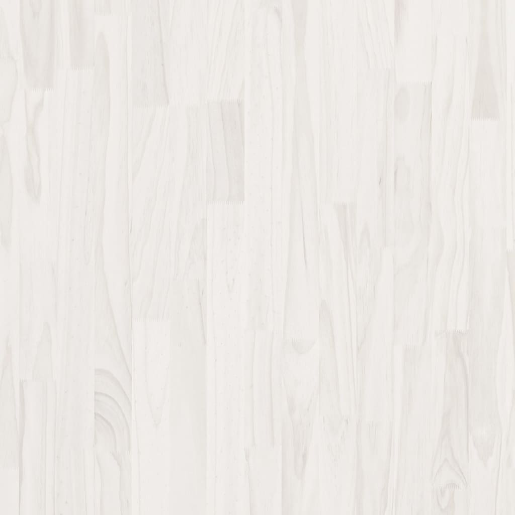 Bibliothèque à 3 niveaux Blanc 100x30x105 cm Bois de pin massif - XIOS