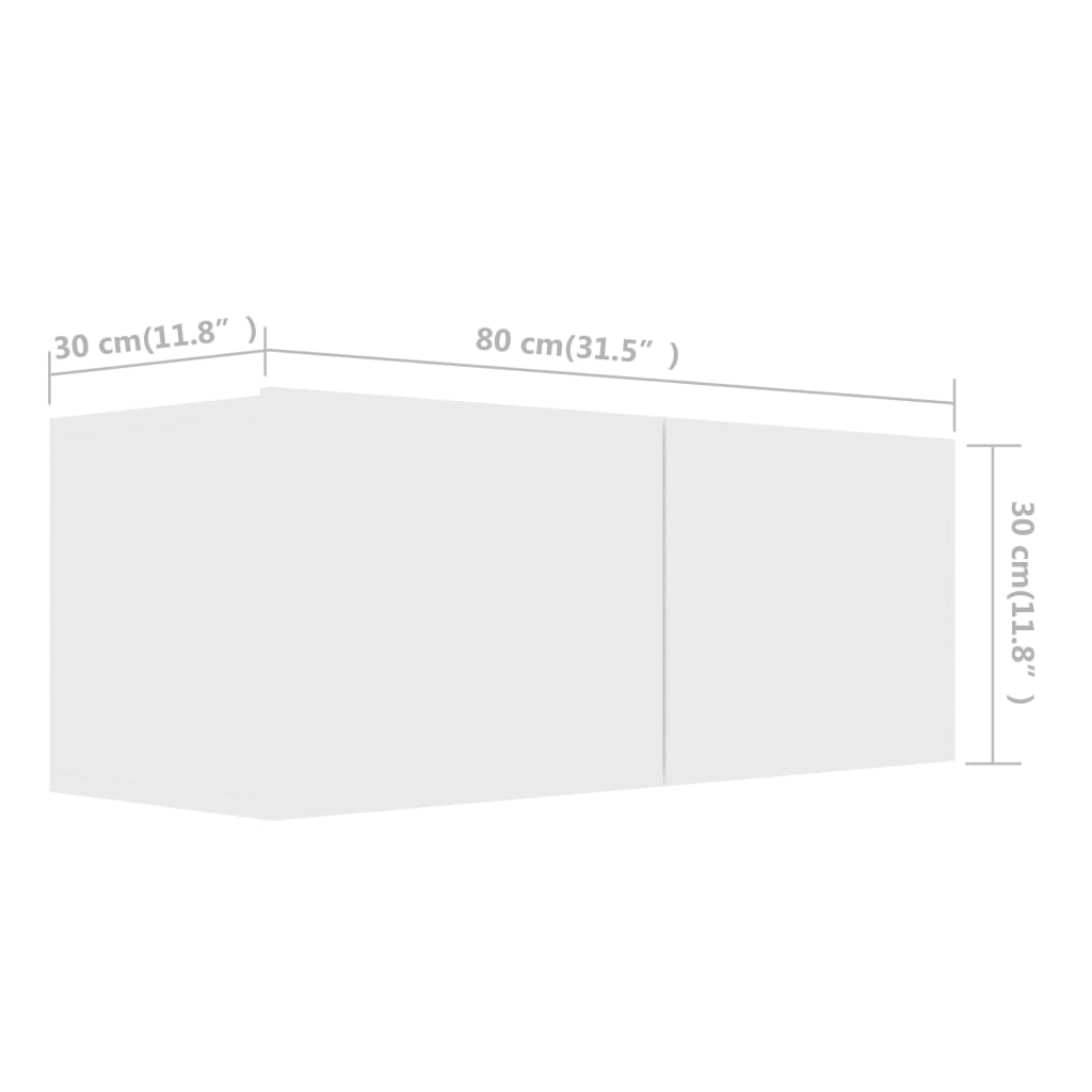 Ensemble de meubles TV 8 pcs Blanc Bois d'ingénierie - XIOS