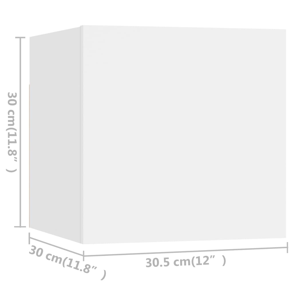Ensemble de meubles TV 8 pcs Blanc Bois d'ingénierie - XIOS