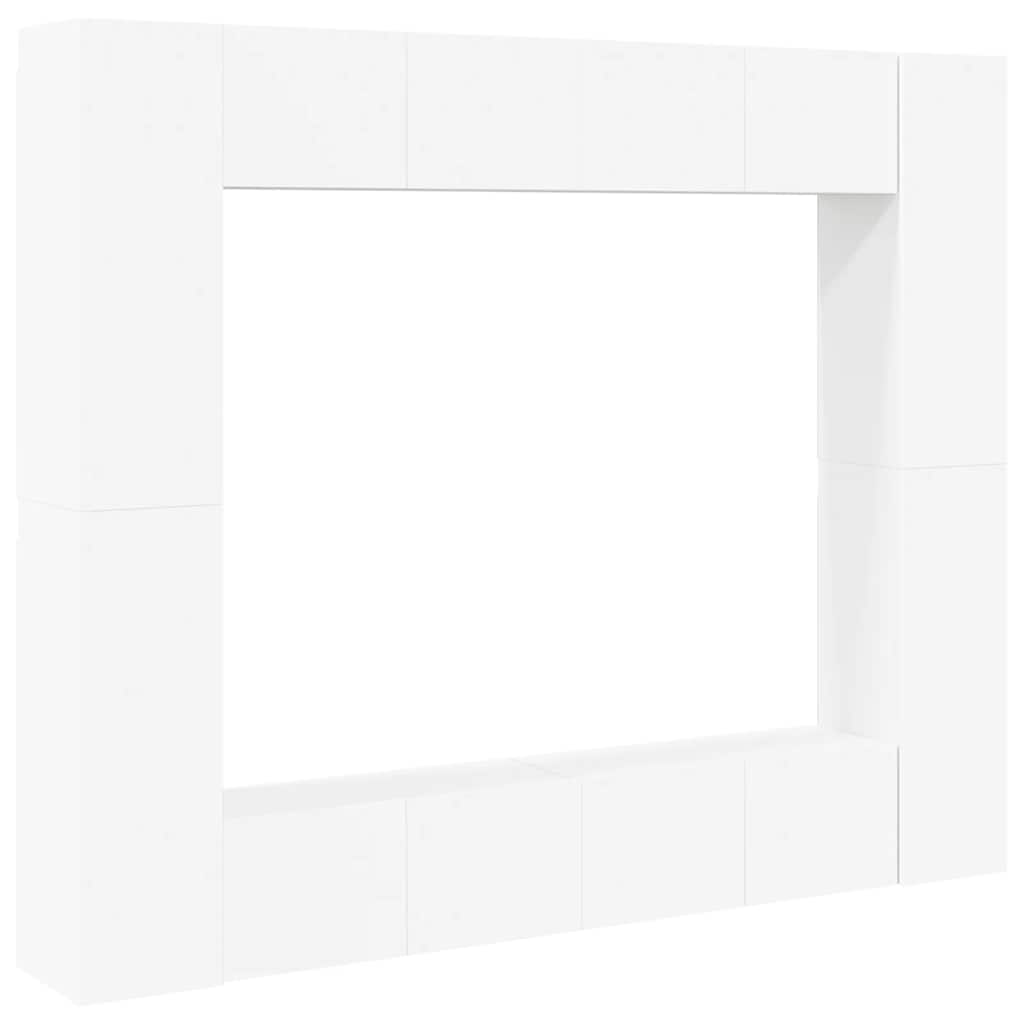 Ensemble de meubles TV 8 pcs Blanc Bois d'ingénierie - XIOS