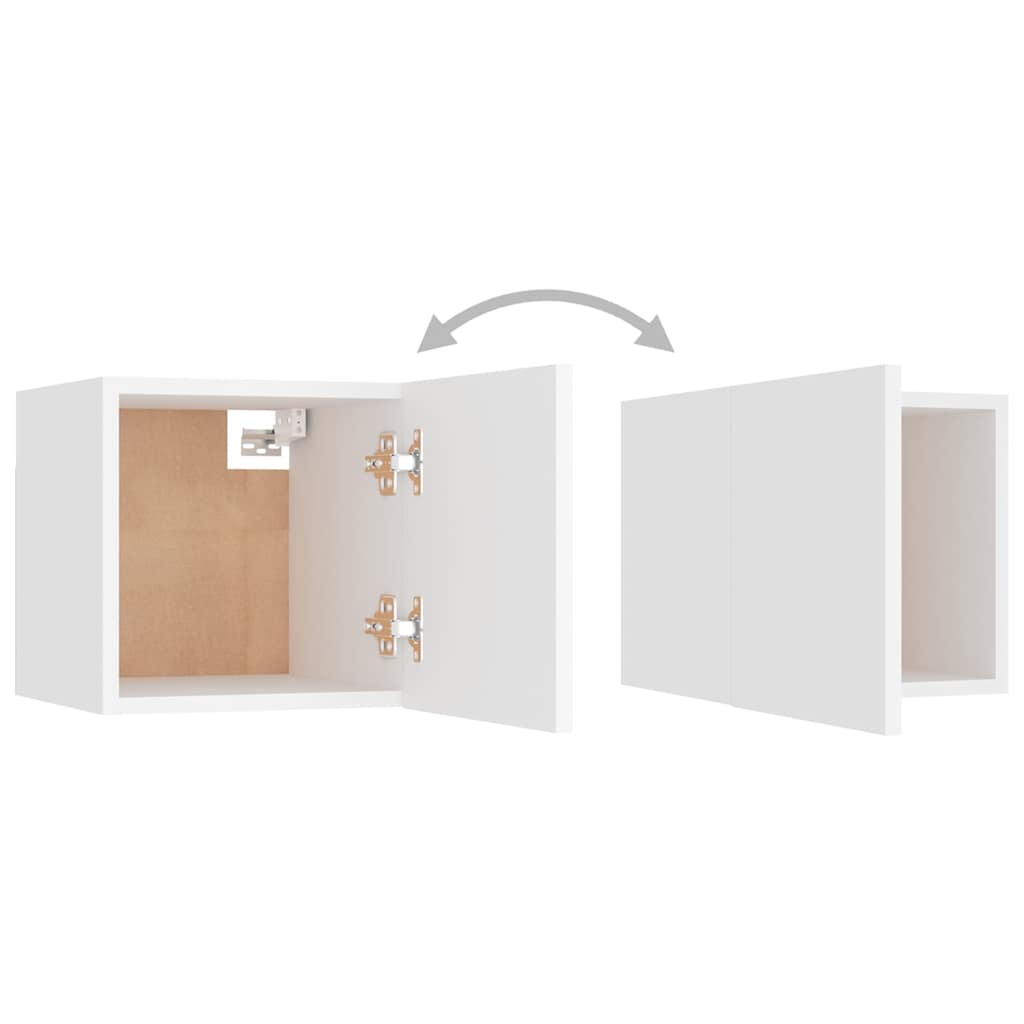 Ensemble de meubles TV 5 pcs Blanc Bois d'ingénierie - XIOS