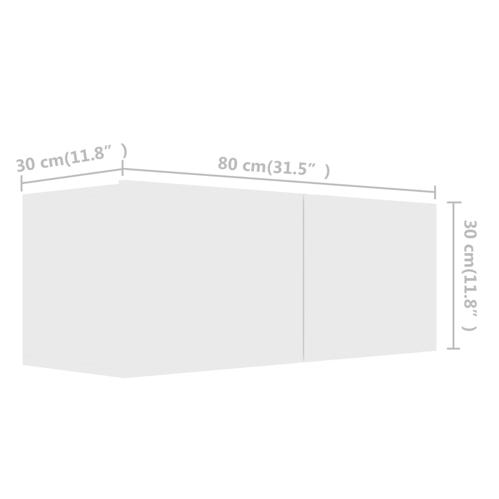 Ensemble de meubles TV 3 pcs Blanc Bois d'ingénierie - XIOS