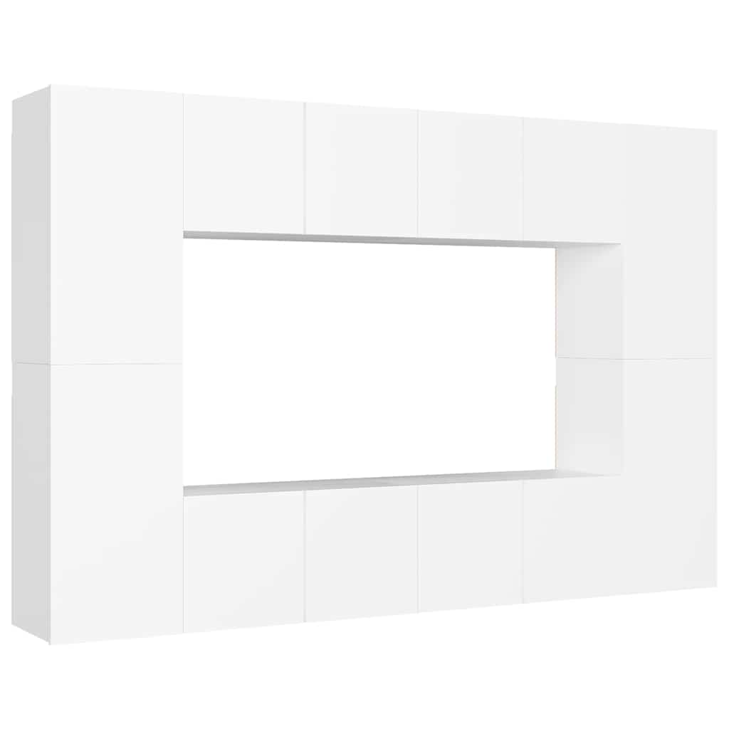 Ensemble de meubles TV 8 pcs Blanc Bois d'ingénierie - XIOS