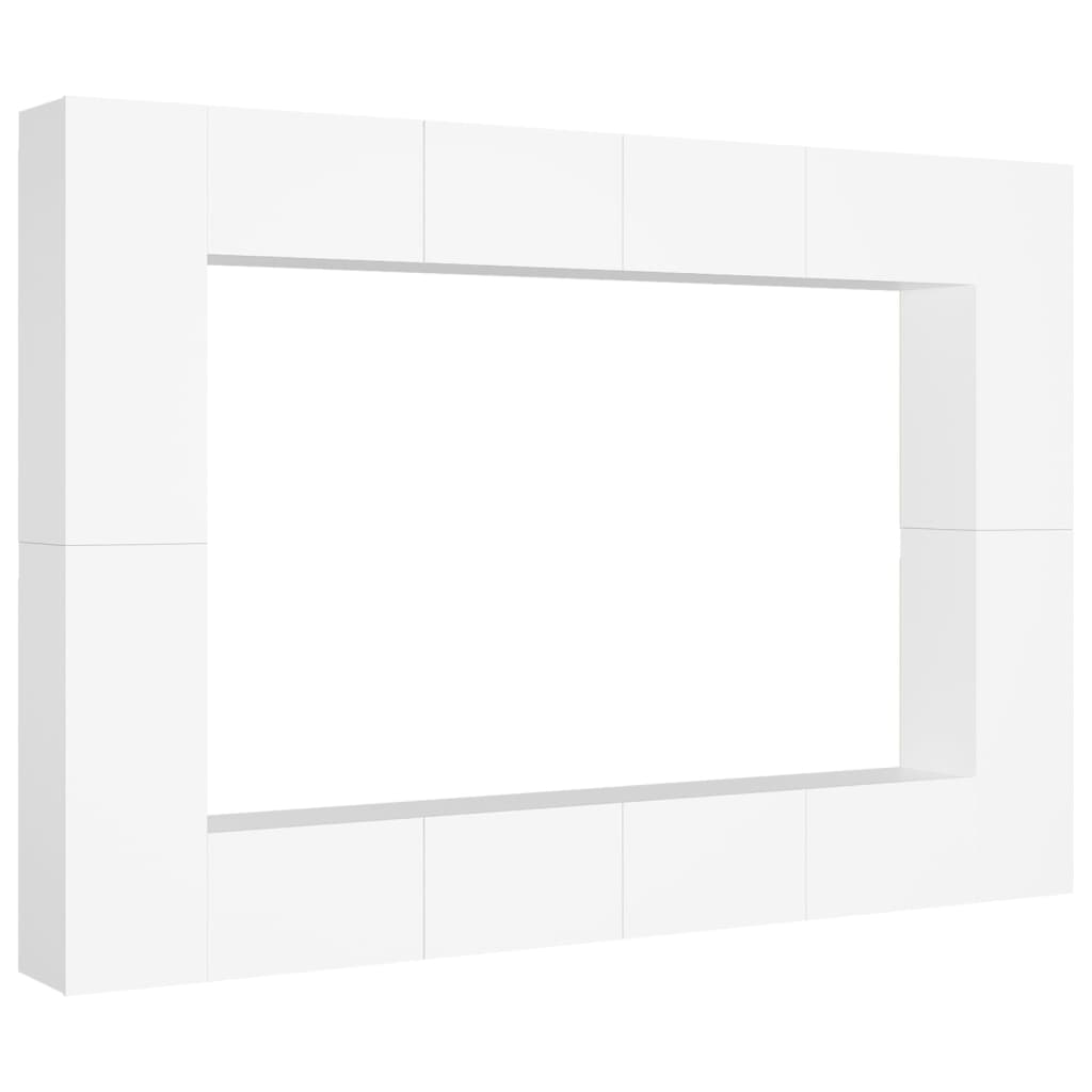 Ensemble de meubles TV 8 pcs Blanc Bois d'ingénierie - XIOS