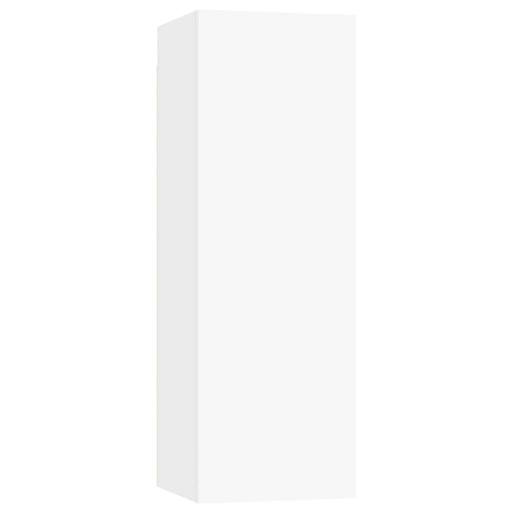 Ensemble de meubles TV 4 pcs Blanc Bois d'ingénierie