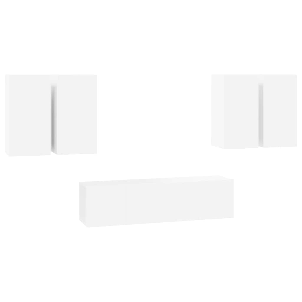 Ensemble de meubles TV 6 pcs Blanc Bois d'ingénierie - XIOS