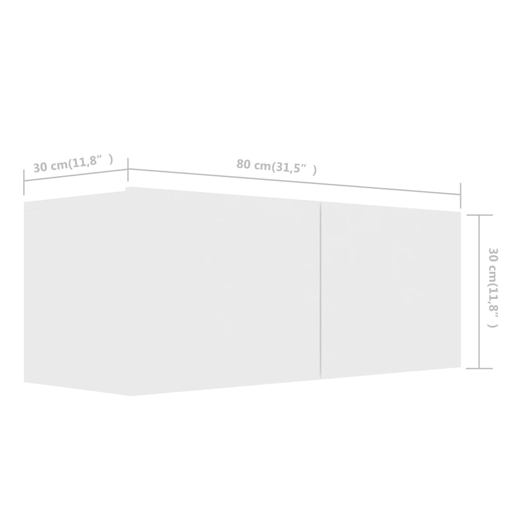 Ensemble de meubles TV 5 pcs Blanc Bois d'ingénierie - XIOS