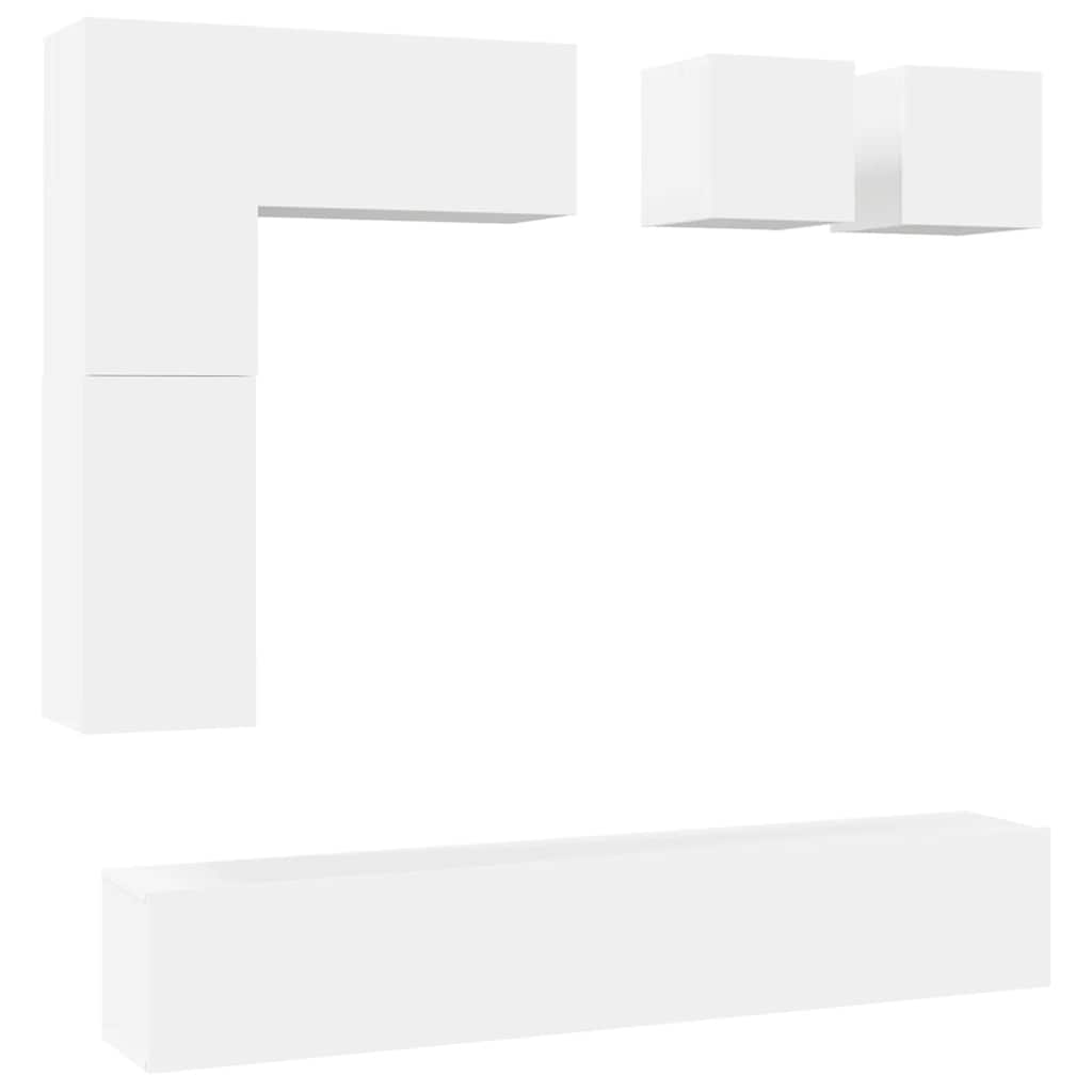 Ensemble de meubles TV 8 pcs Blanc Bois d'ingénierie - XIOS