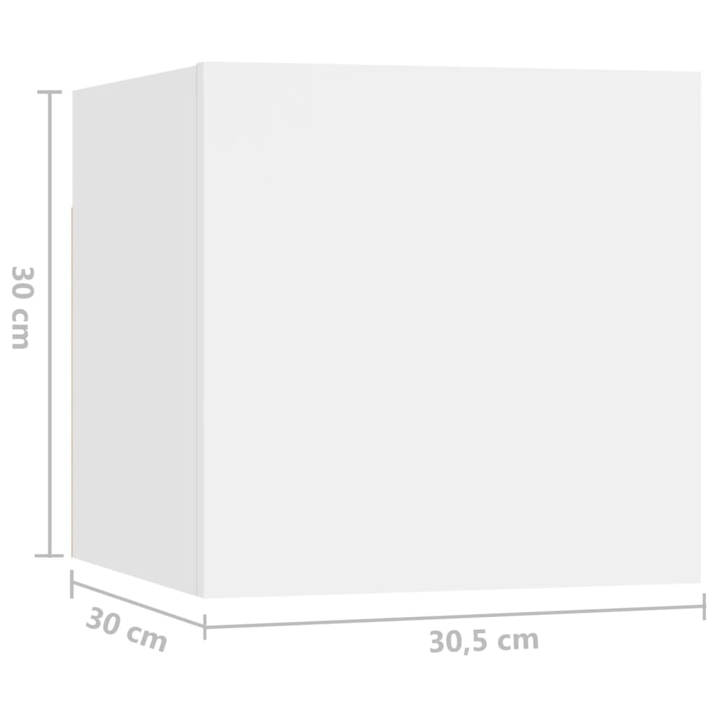 Ensemble de meubles TV 7 pcs Blanc Bois d'ingénierie - XIOS