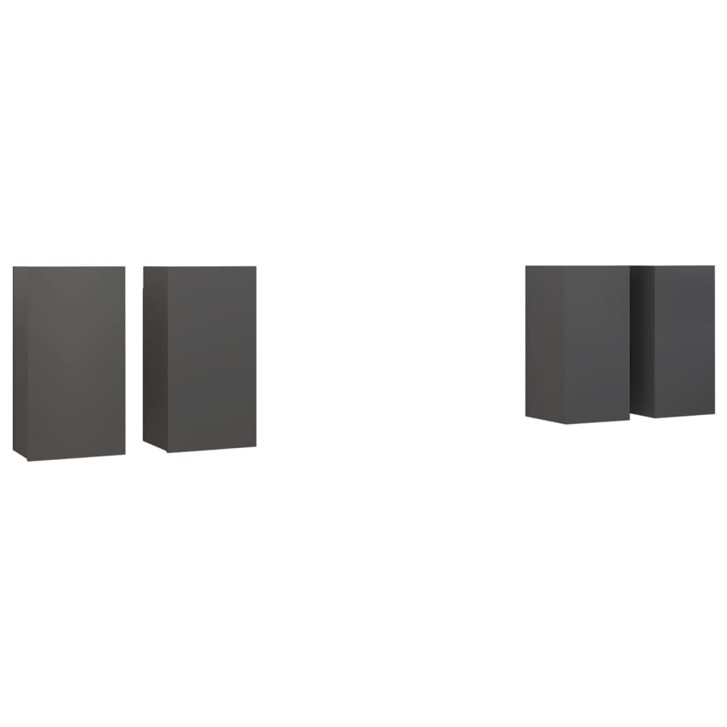 Meubles TV 4 pcs Gris 30,5x30x60 cm Bois d'ingénierie - XIOS
