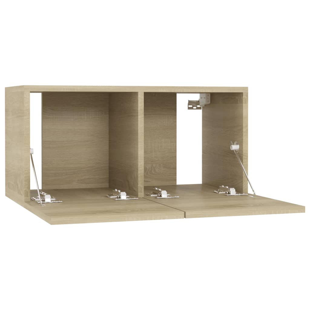 Meubles TV 4 pcs Chêne sonoma 60x30x30 cm Bois d'ingénierie Meubles TV vidaXL   