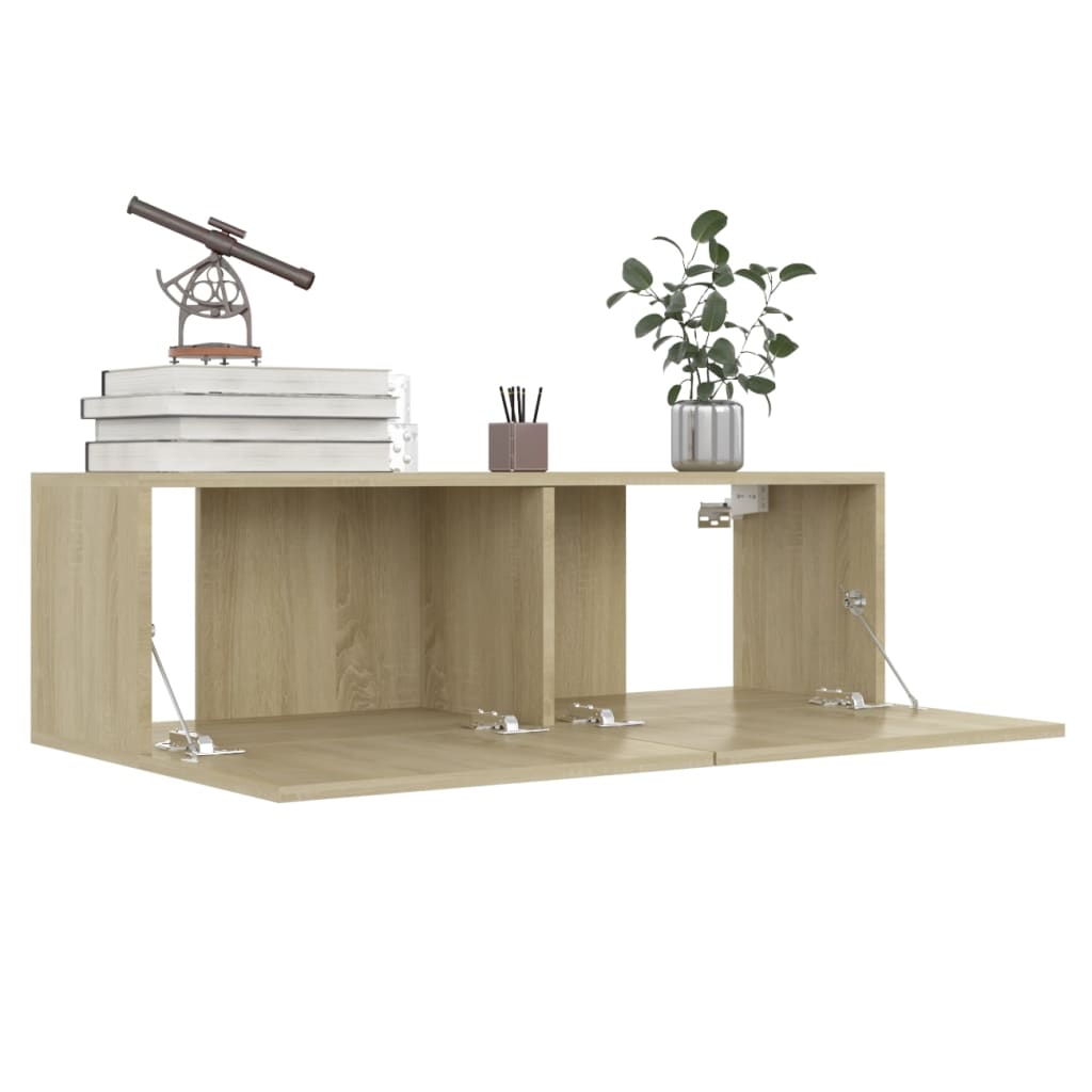 Meubles TV 4 pcs Chêne sonoma 100x30x30 cm Bois d'ingénierie - XIOS
