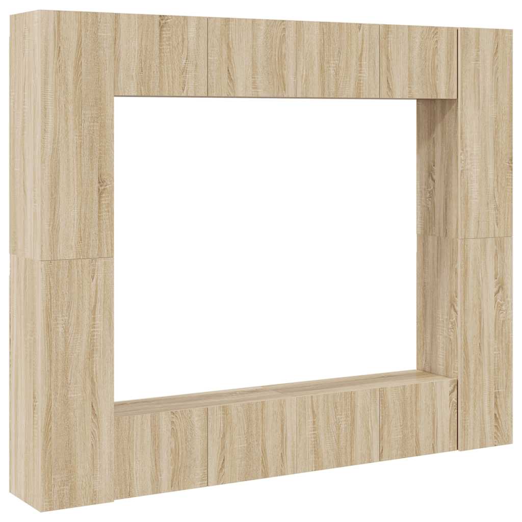 Ensemble de meubles TV 8 pcs Chêne sonoma Bois d'ingénierie - XIOS