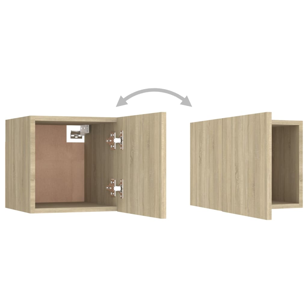 Ensemble de meubles TV 3 pcs Chêne sonoma Bois d'ingénierie - XIOS