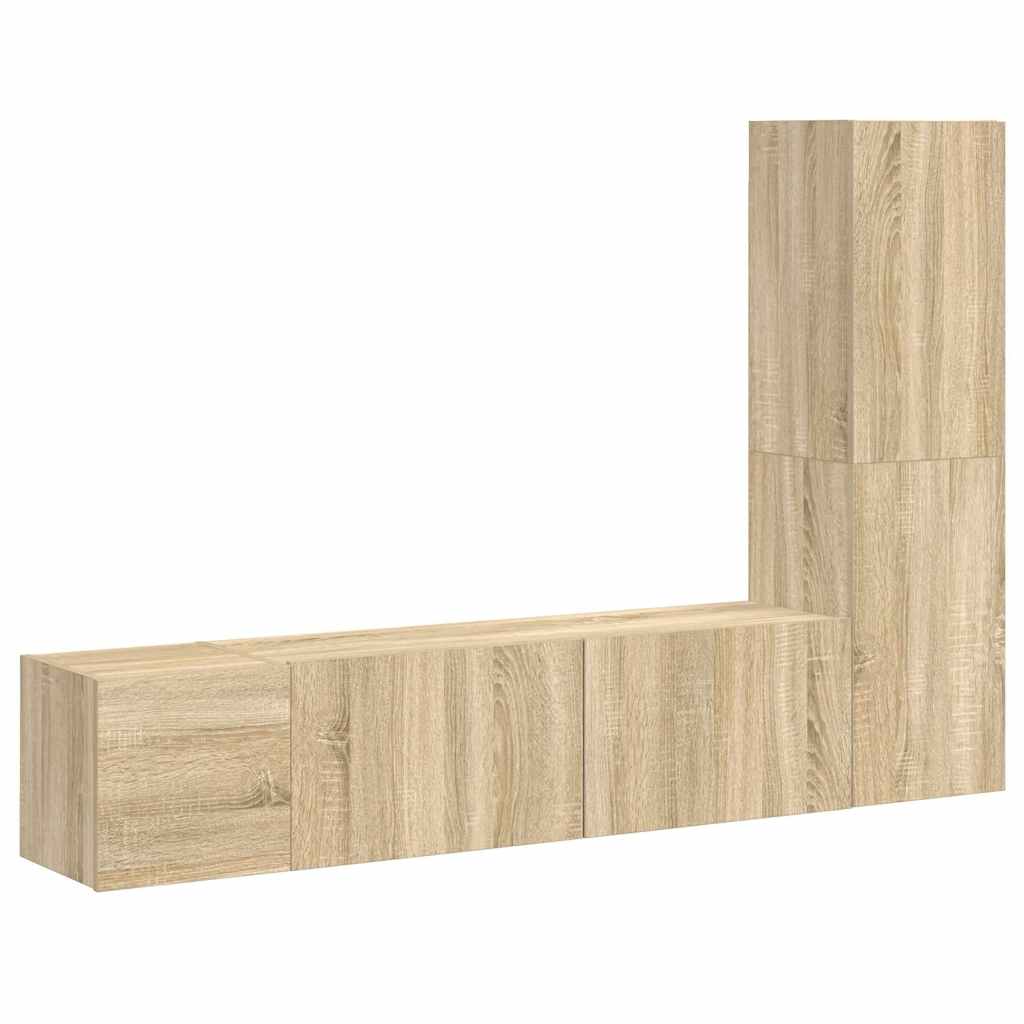 Ensemble de meubles TV 3 pcs Chêne sonoma Bois d'ingénierie - XIOS