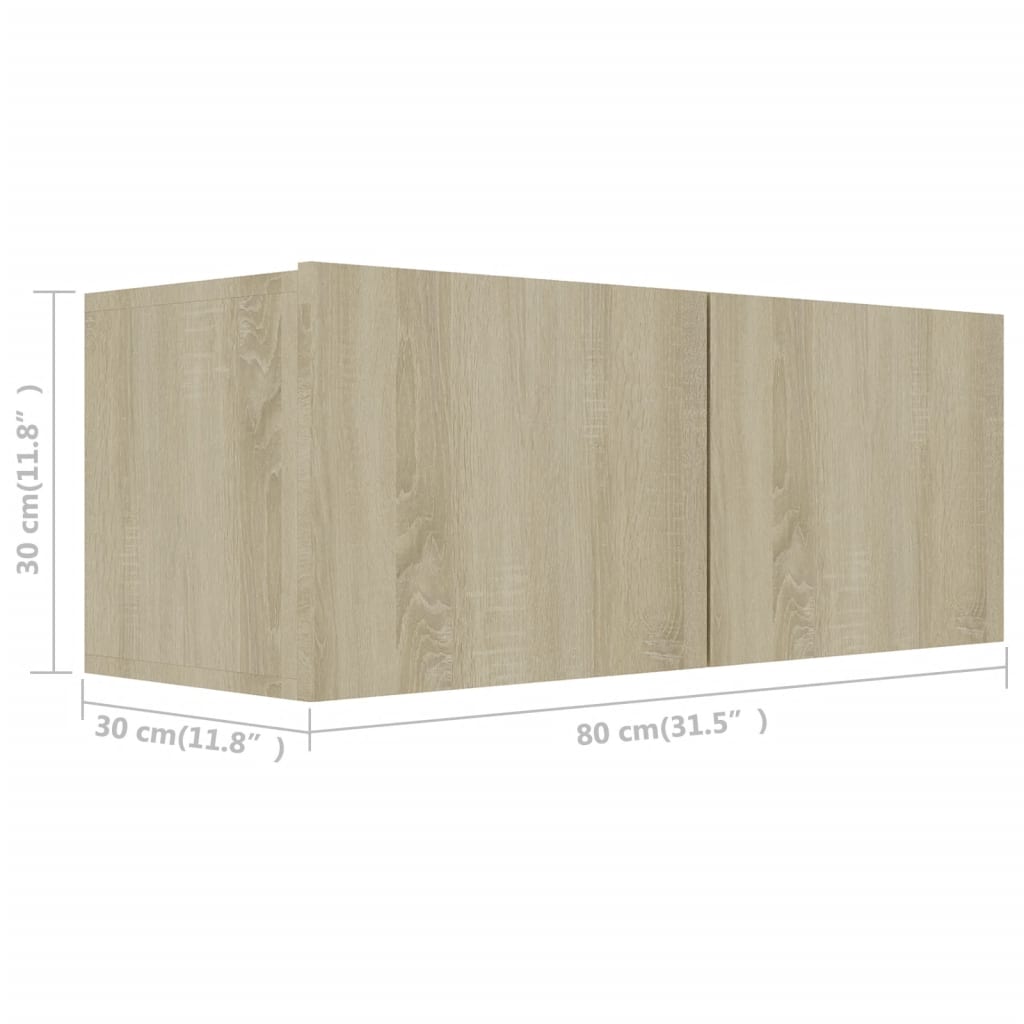 Ensemble de meuble TV 2 pcs Chêne sonoma Bois d'ingénierie - XIOS