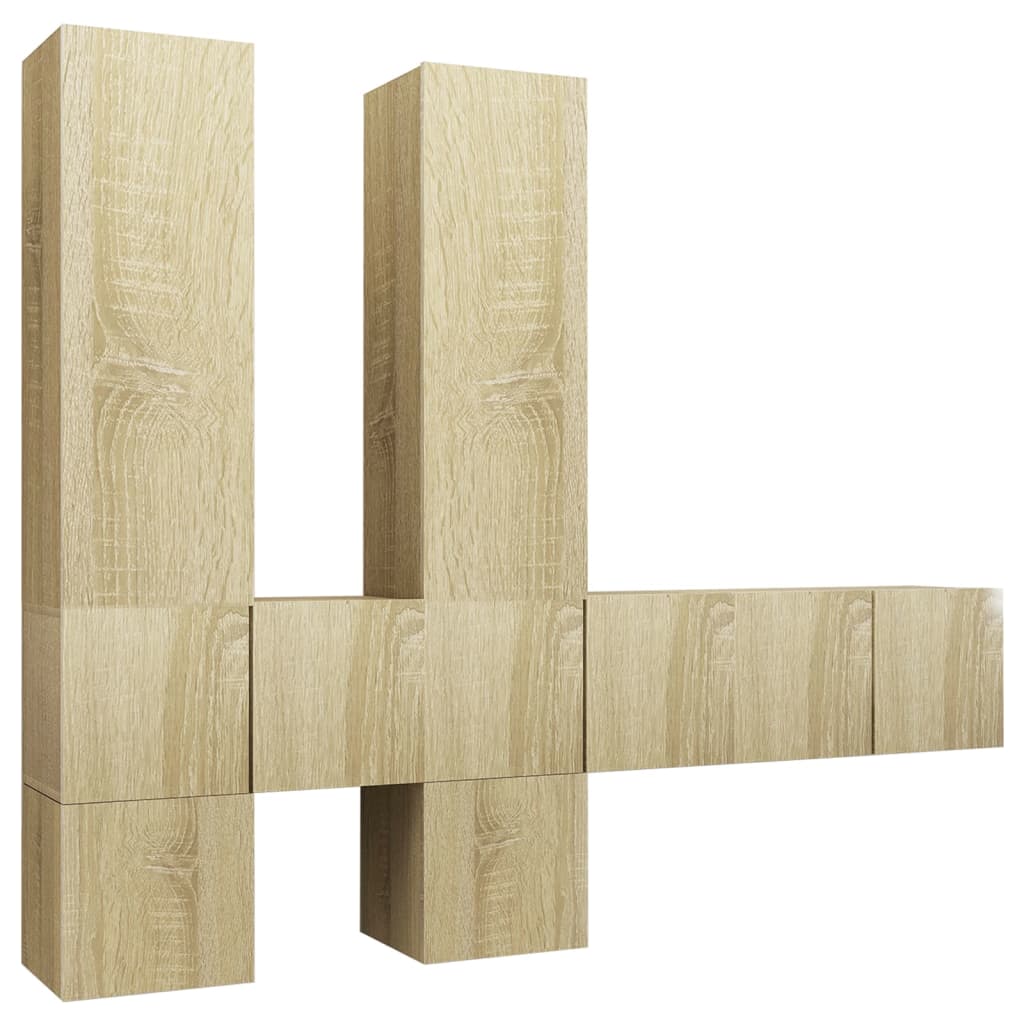 Ensemble de meubles TV 7 pcs Chêne sonoma Bois d'ingénierie - XIOS