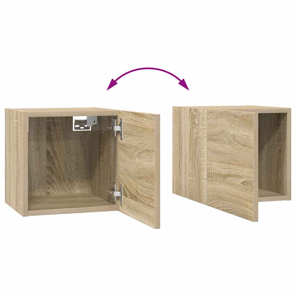 Ensemble de meubles TV 10 pcs Chêne sonoma Bois d'ingénierie - XIOS