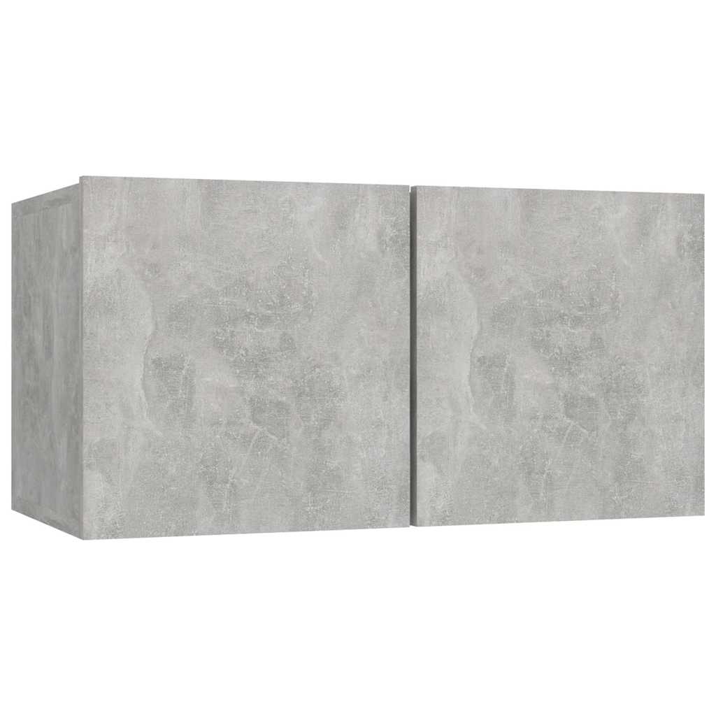 Ensemble de meubles TV 7 pcs Gris béton Bois d'ingénierie - XIOS
