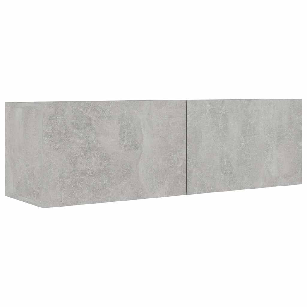 Ensemble de meubles TV 7 pcs Gris béton Bois d'ingénierie - XIOS