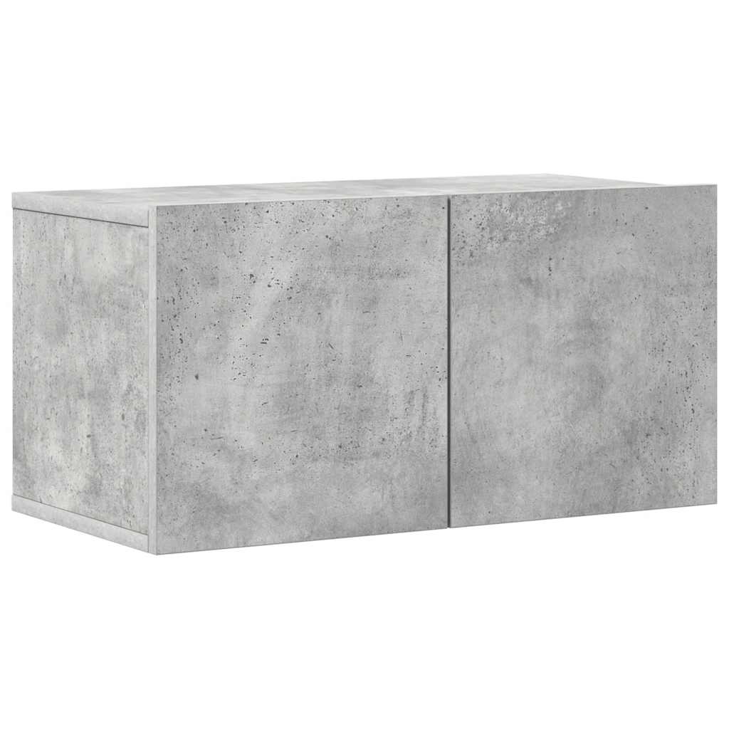 Ensemble de meubles TV 8 pcs Gris béton Bois d'ingénierie - XIOS