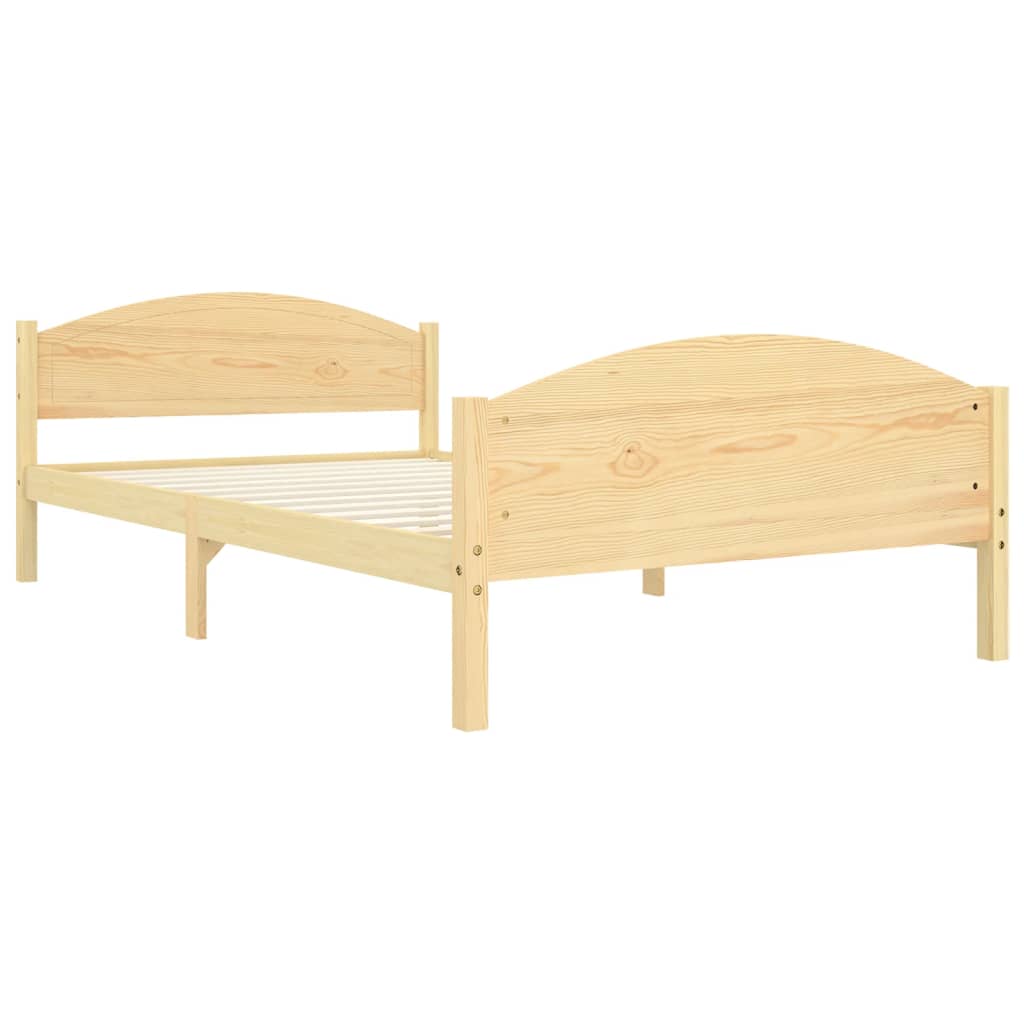 Cadre de lit sans matelas bois de pin massif 120x200 cm - XIOS
