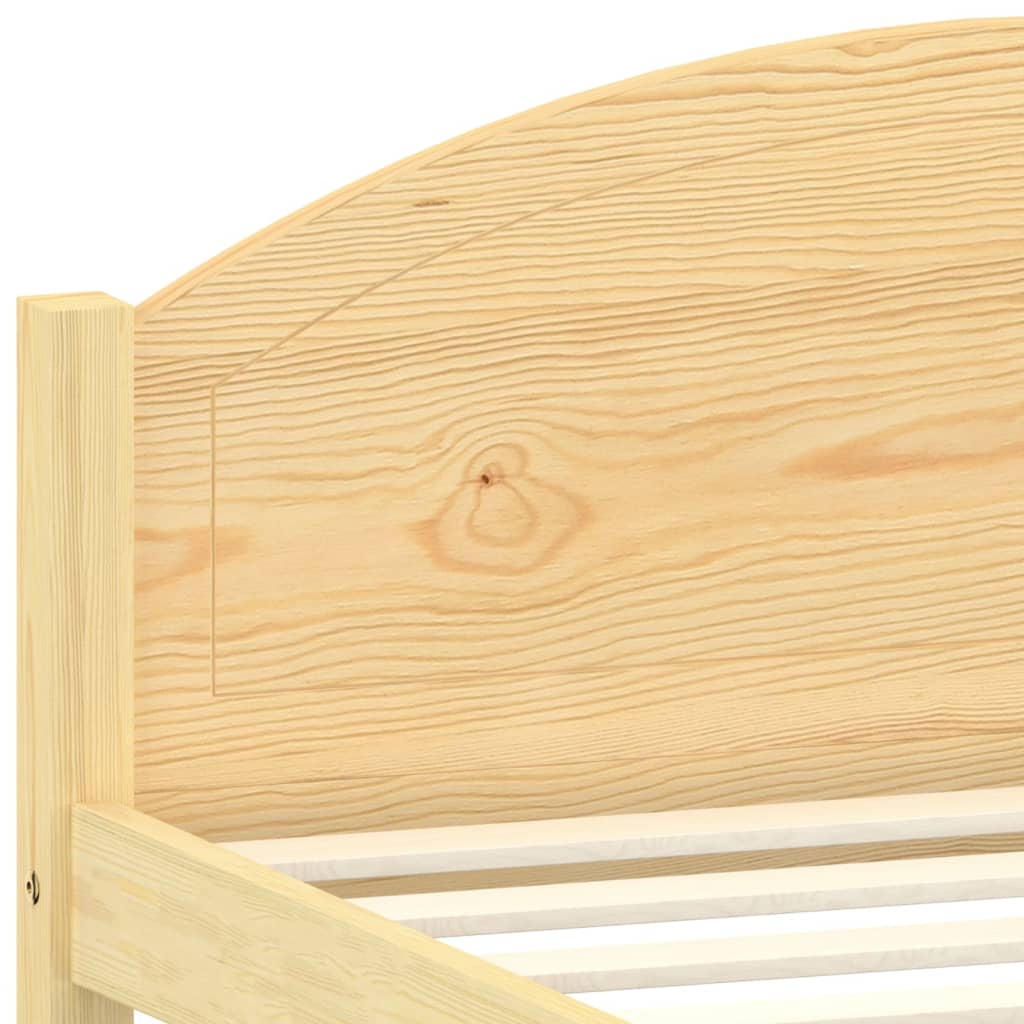Cadre de lit sans matelas bois de pin massif 120x200 cm - XIOS