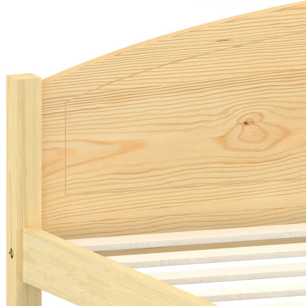 Cadre de lit sans matelas bois massif de pin 160x200 cm - XIOS
