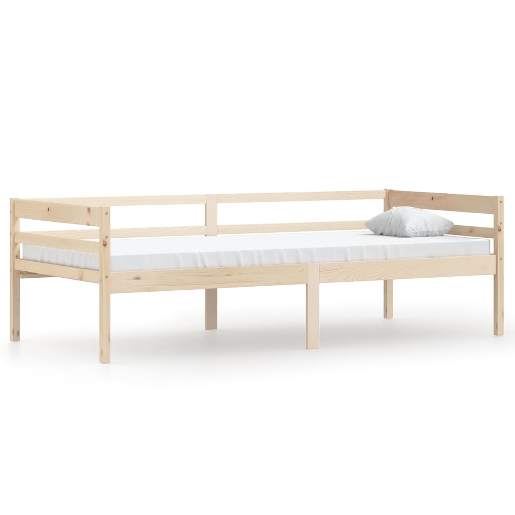 Cadre de lit sans matelas bois de pin massif 90x200 cm - XIOS