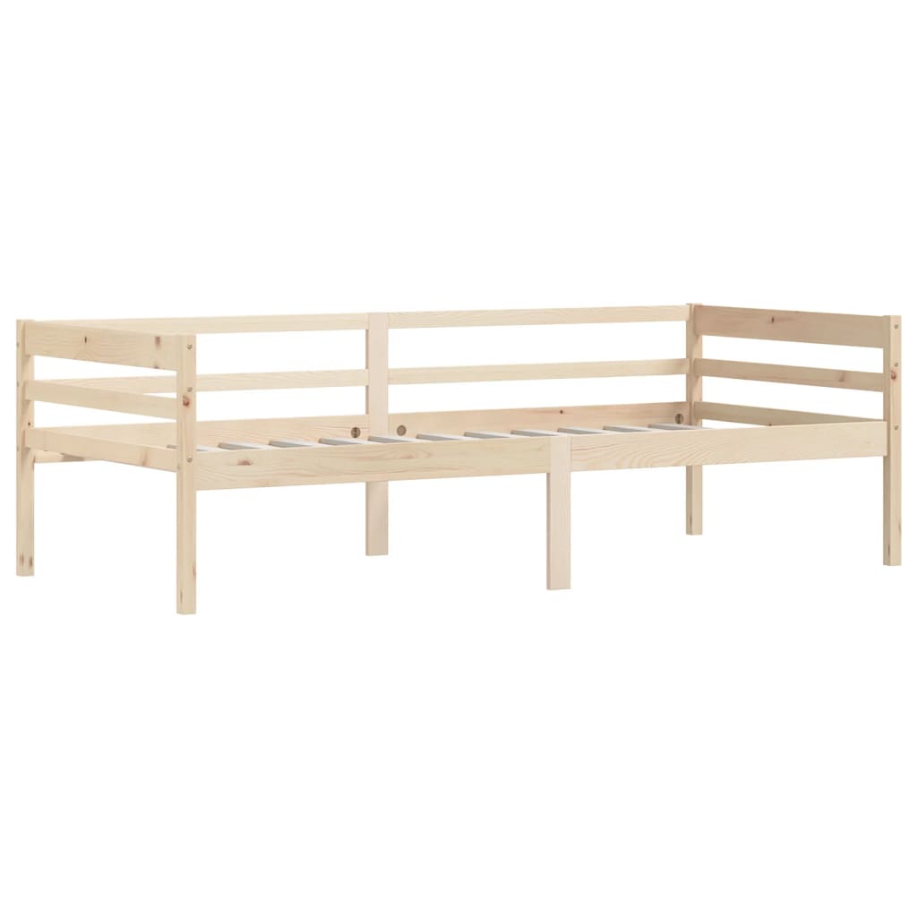 Cadre de lit sans matelas bois de pin massif 90x200 cm - XIOS
