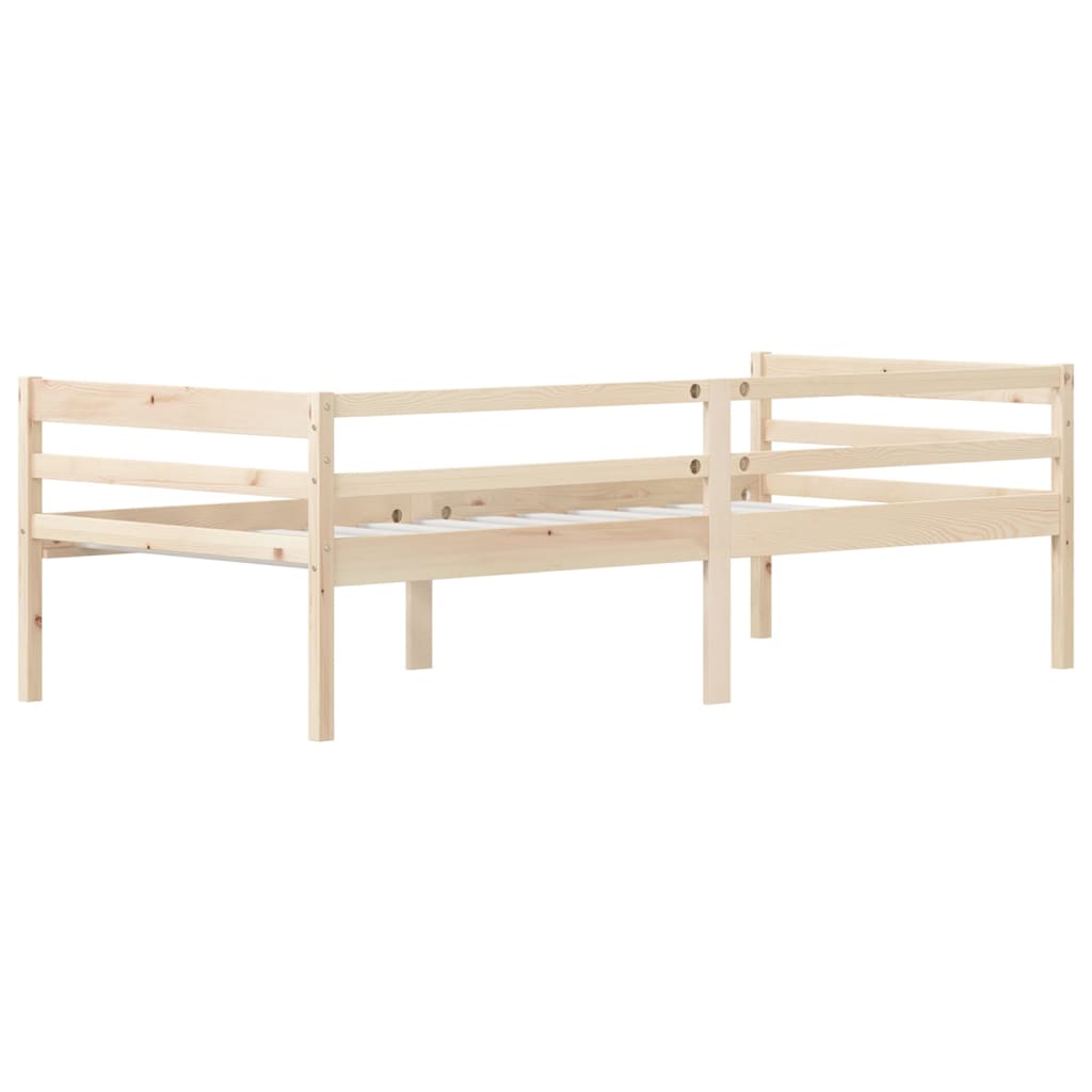 Cadre de lit sans matelas bois de pin massif 90x200 cm - XIOS