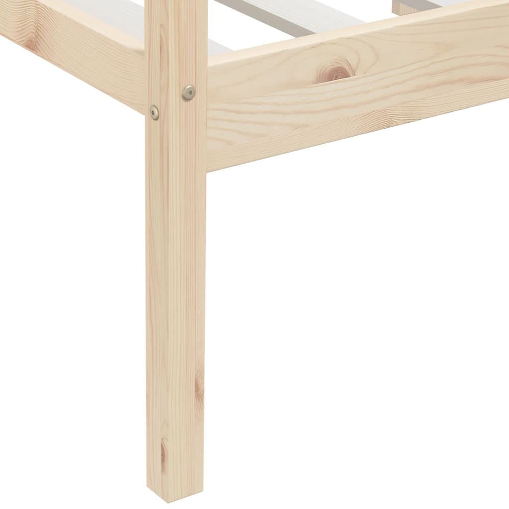Cadre de lit sans matelas bois de pin massif 90x200 cm - XIOS