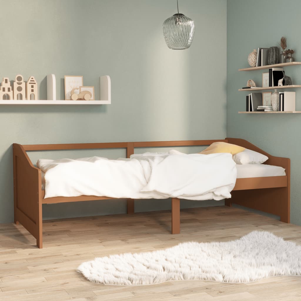 Lit de repos 3 places sans matelas Marron miel 90x200 cm - XIOS