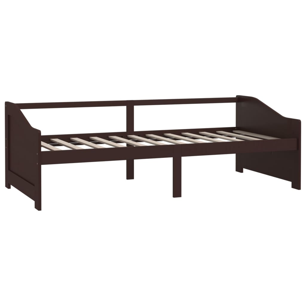 Lit de repos 3 places sans matelas Marron foncé 90x200 cm - XIOS