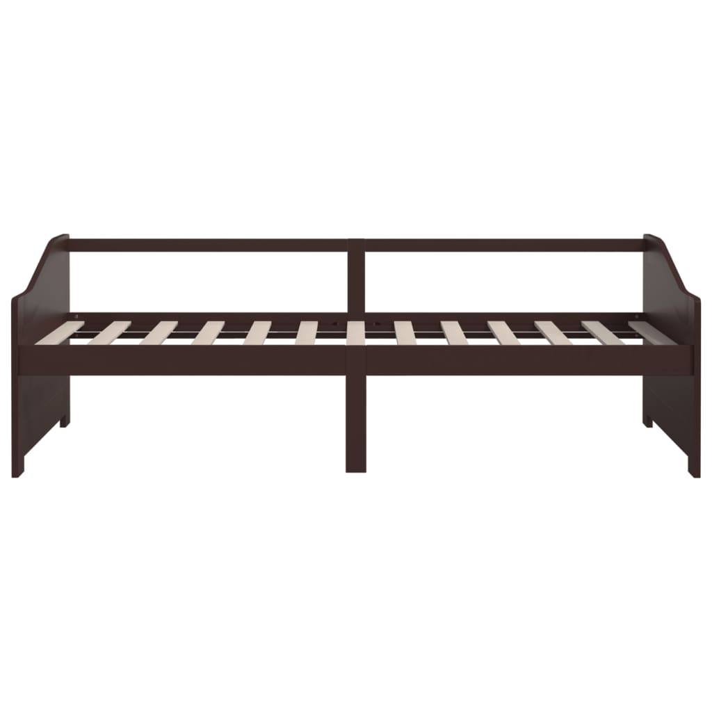 Lit de repos 3 places sans matelas Marron foncé 90x200 cm - XIOS