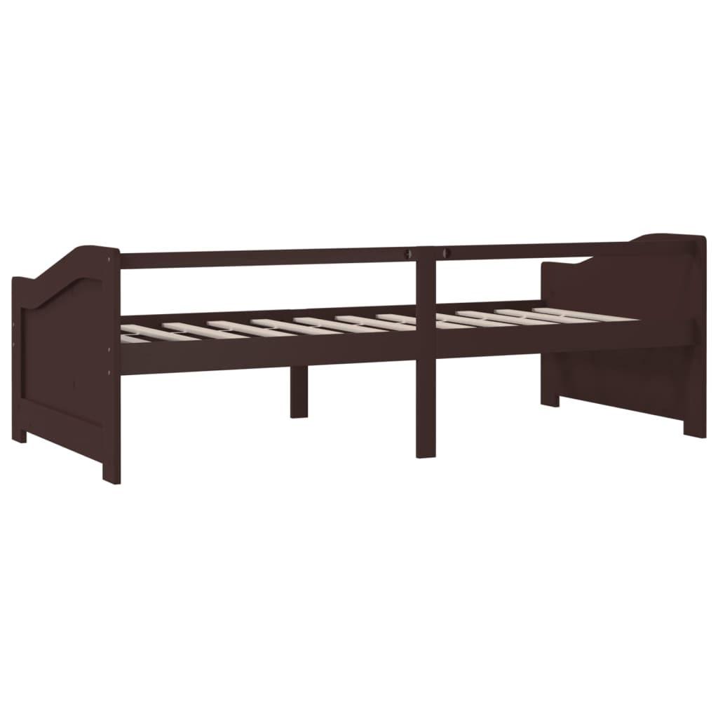 Lit de repos 3 places sans matelas Marron foncé 90x200 cm - XIOS