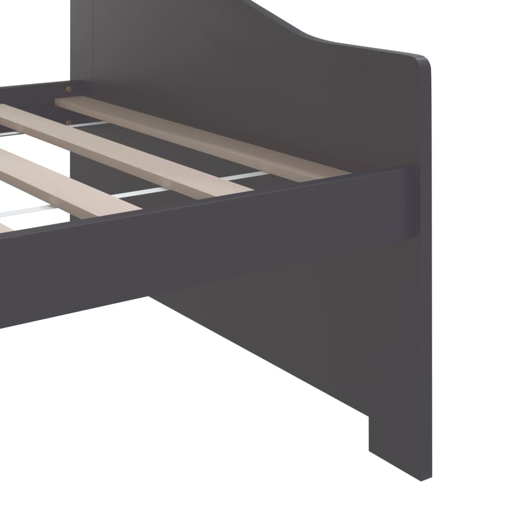 Lit de repos 3 places sans matelas Gris foncé 90x200 cm - XIOS