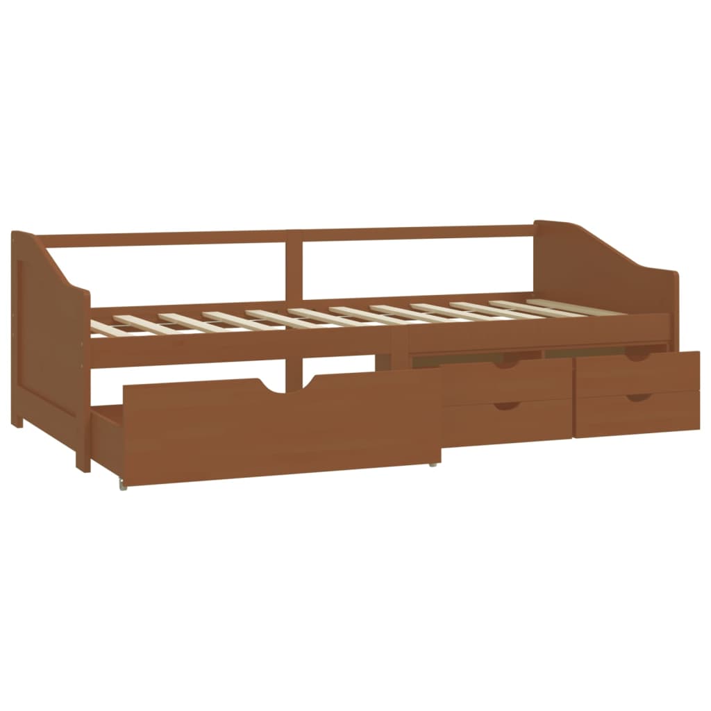 Lit de repos 3 places sans matelas Bois de pin massif 90x200 cm - XIOS