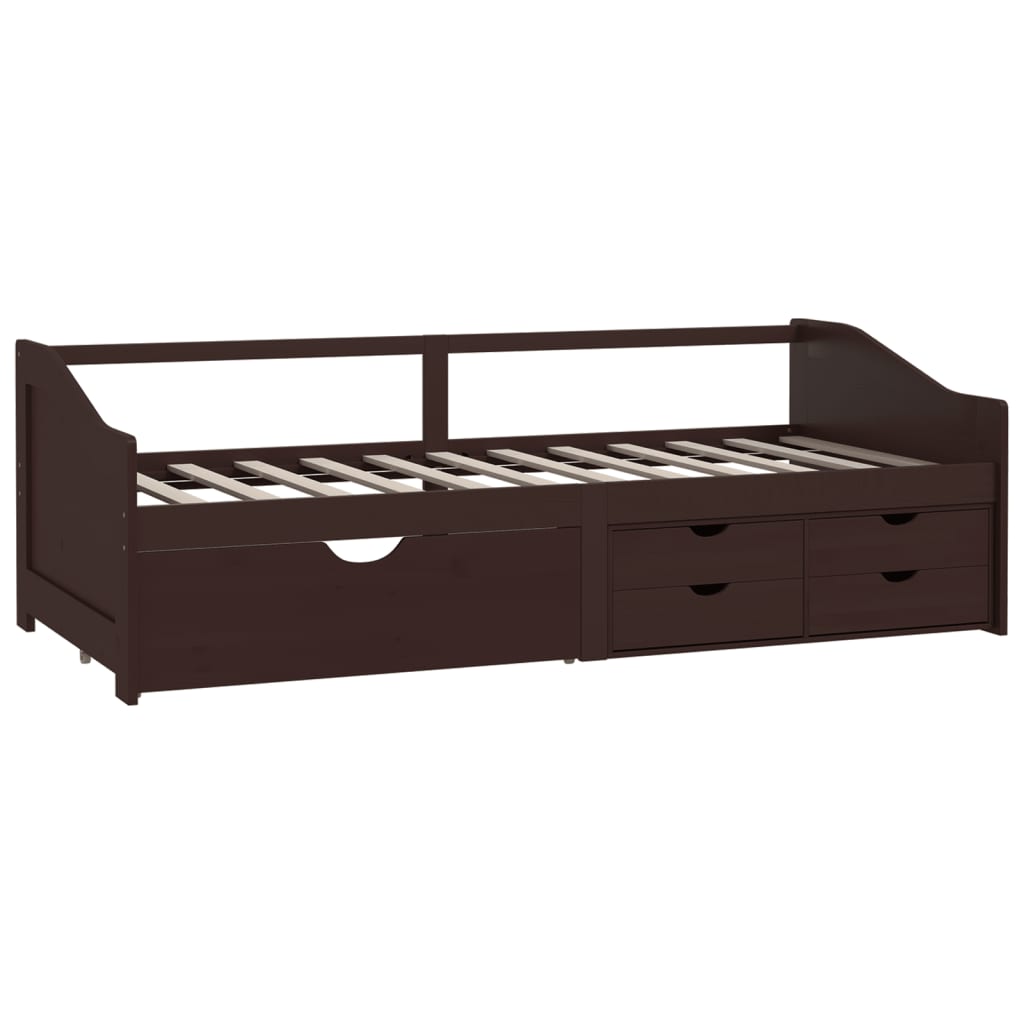 Lit de repos 3 places sans matelas Bois de pin massif 90x200 cm - XIOS