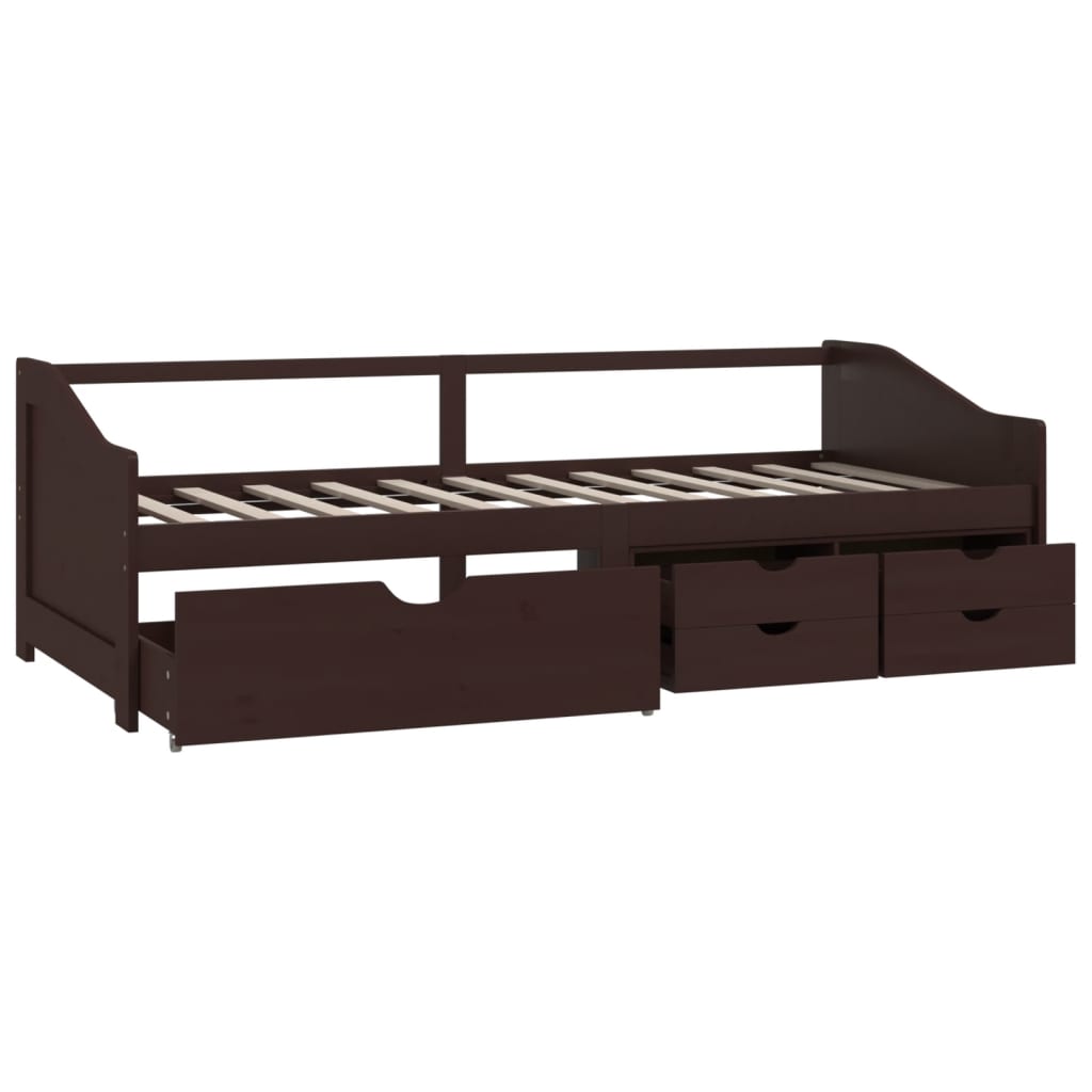 Lit de repos 3 places sans matelas Bois de pin massif 90x200 cm - XIOS