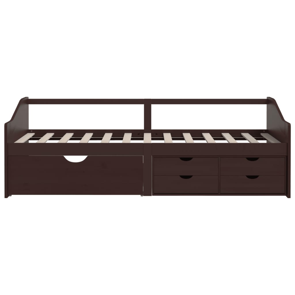 Lit de repos 3 places sans matelas Bois de pin massif 90x200 cm - XIOS