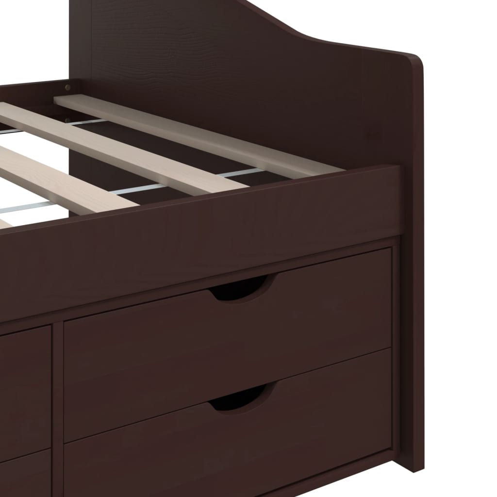 Lit de repos 3 places sans matelas Bois de pin massif 90x200 cm - XIOS