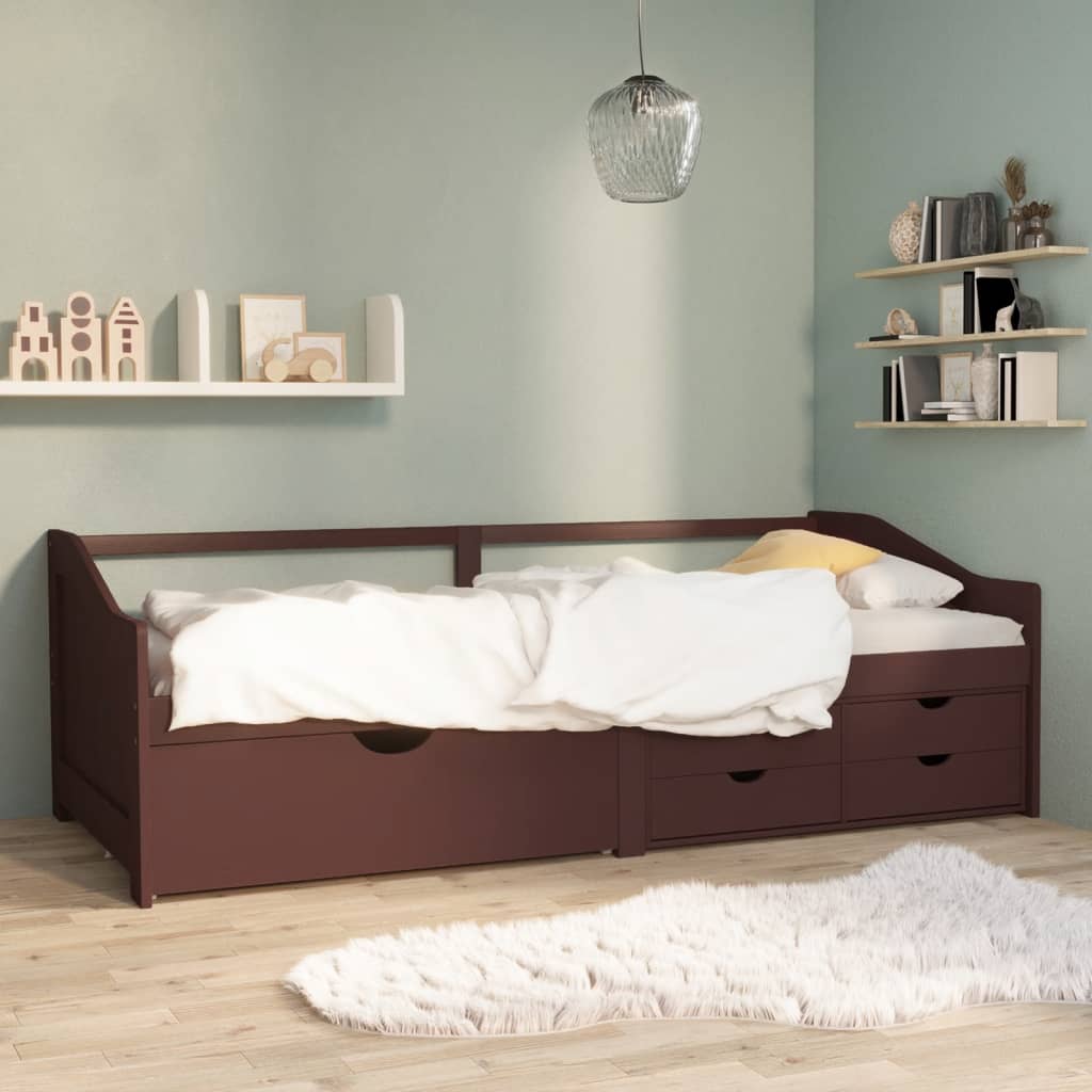 Lit de repos 3 places sans matelas Bois de pin massif 90x200 cm - XIOS
